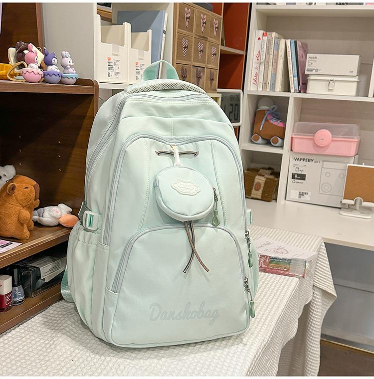Korean Version Middle and High School Student School Bags Sports and Leisure Women Backpack Lightweight Trendy Travel Rucksack