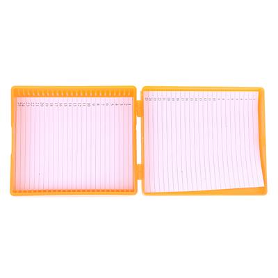 For Prepared Microscope Slides 4 Color Plastic Microscope Glass Slide Box 25pcs Biological Slices Storage Case Holder