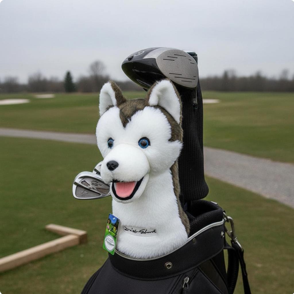 Husky Sport Headcover Accommodates 460cc Sport Sport Drivers Soft Dog Headcover Soft Dog Driver Cover Easy On and Detach
