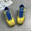 2025 European Leather Heightening Retro German Training Shoes Women's Summer Breathable Flat-bottomed Single Shoes Sports Forrest Gump Board Candy Col