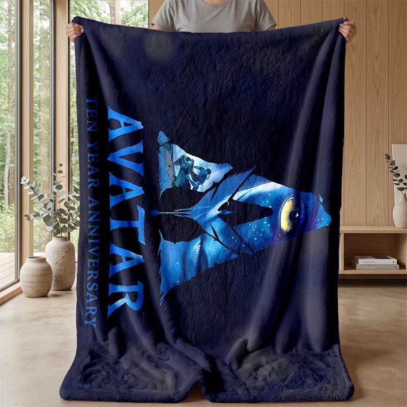 Avatar Theme Blanket Soft Flannel Blanket Plush Throw Blanket Cozy Sofa Bed Blanket for Home Decor