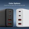 Multiple Port 100W  Fast Charging with 4 Outputs USB C Power Adapter for Laptops, Tablets, and Phones