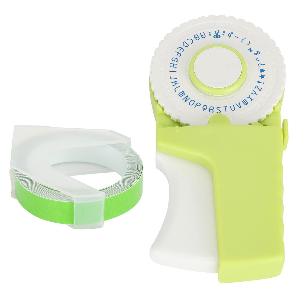 Embosser Manual Typewriter Handheld  Embossing Label Maker School Supplies Green