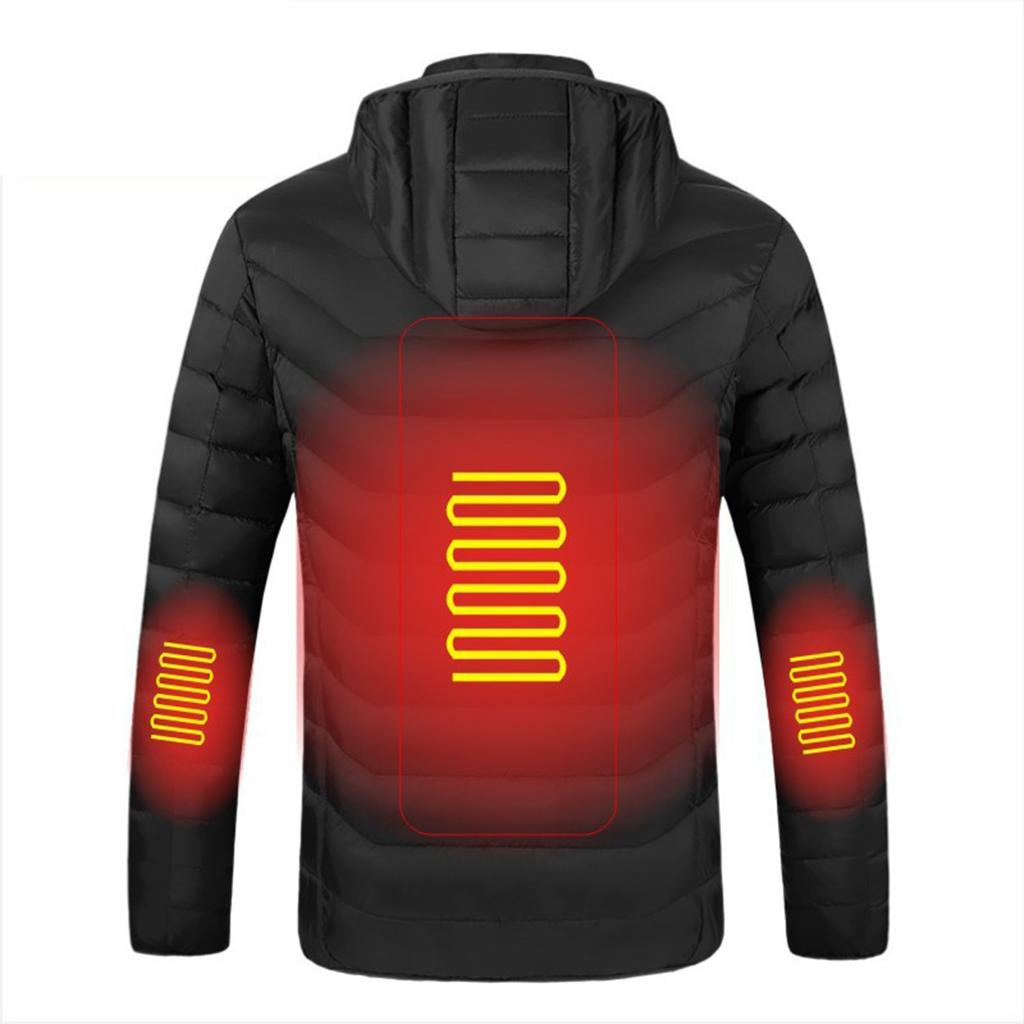 1PC Heated Cotton Heating Jacket for Men Women USB Electric Warmer Clothes Coat