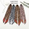 Summer Chiffon Leopard Print Square Scarf Woman Small Scarves Fashion Decorative Scarves Neckerchief Handkerchief 68*68cm