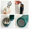 316 Stainless Steel Sports Water Bottle with Straw, High Capacity & Handle, Portable Flip-Top Cycling Cup
