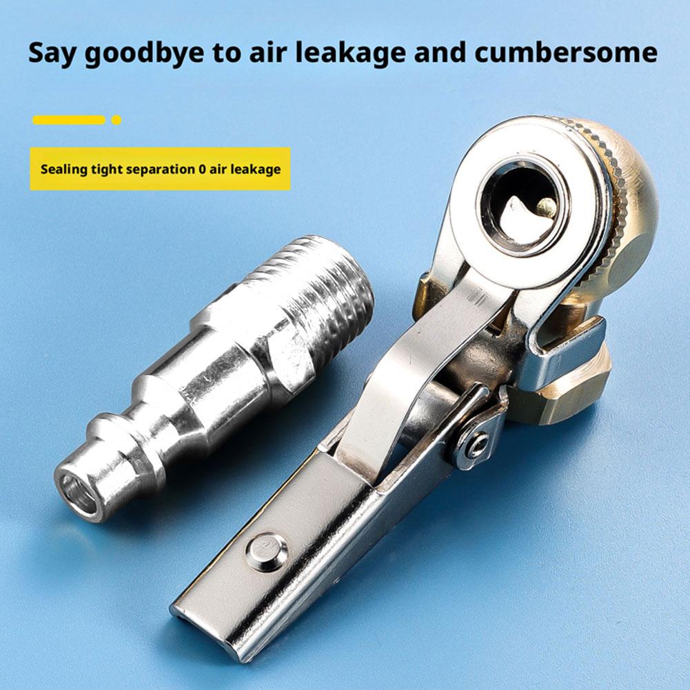 Car&motorcycle Inflation Nozzle Pneumatic Joint Brass Thread Quick Joint Internal Sealing Insertion Chuck Type Precise Pneu H6s2