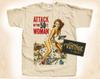 Attack of the 50 Ft. Foot Woman V2 T-Shirt Tee Natural Vintage 100% Cotton Movie Poster All Sizes S M L XL 2X 3X 4X 5X