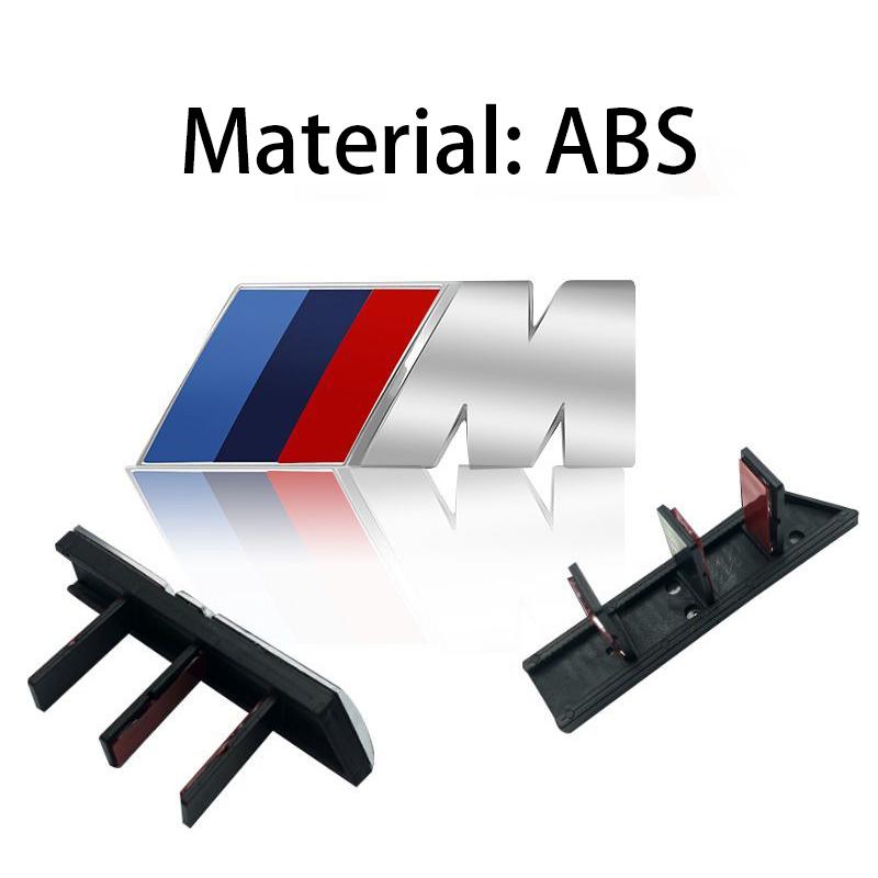 ABS 3D Car Front Grille Badge Emblem For BMW M Logo X1 X2 X3 X4 X5 X6 F48 G01 E84 E83 F39 F10 F30 G11 G07 G86 G80 G60 E60 E46