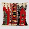 Cuscini in Lino con Fantasie Bohémien Multicolori Stampa Geometrica Etnica Astratta Federe per Cuscini Decorativi Cuscino per Divano del Soggiorno