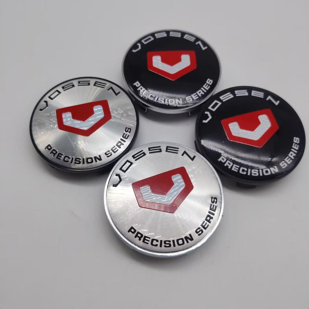 4ks/sada 68mm Vossen Krytky středů kol automobilu Znak automobilu Logo Štítek krytky středu kola Příslušenství pro pneumatiky automobilů