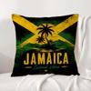 Flag Jamaica Flag Cushion Cover Natural Linen Pillowcase Set AllinOne Decor Cushion Cover for Sofa Bedroom Chair
