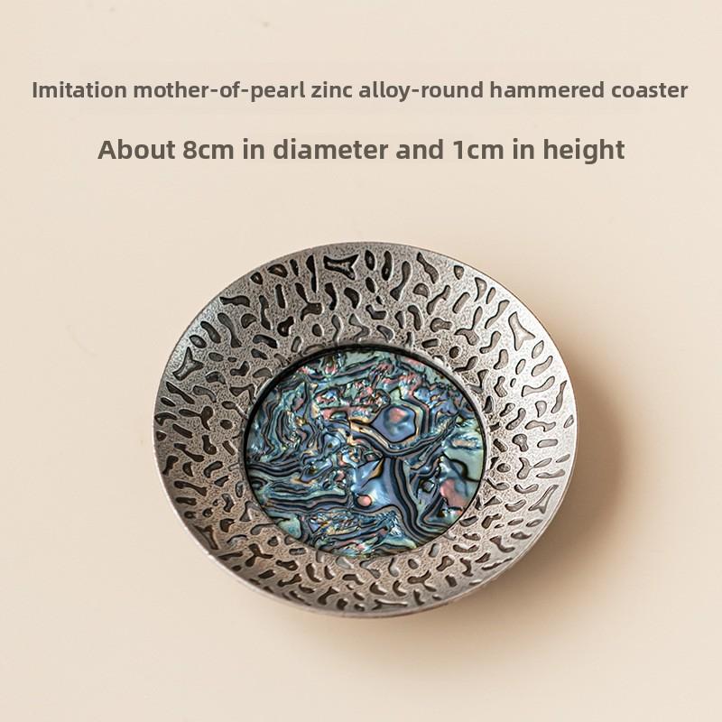 Thermal insulation pad, retro tea tray, light luxury, high-end sense, non-slip tea set, household thermal insulation pad