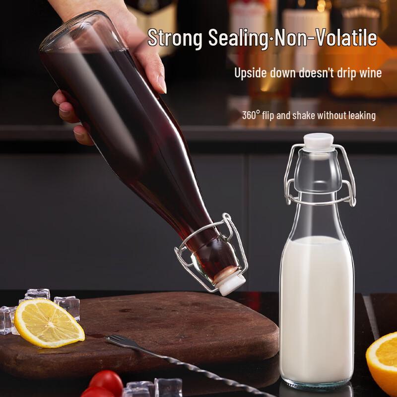 Ruhan 2L Glass Sealed Storage Bottle Set