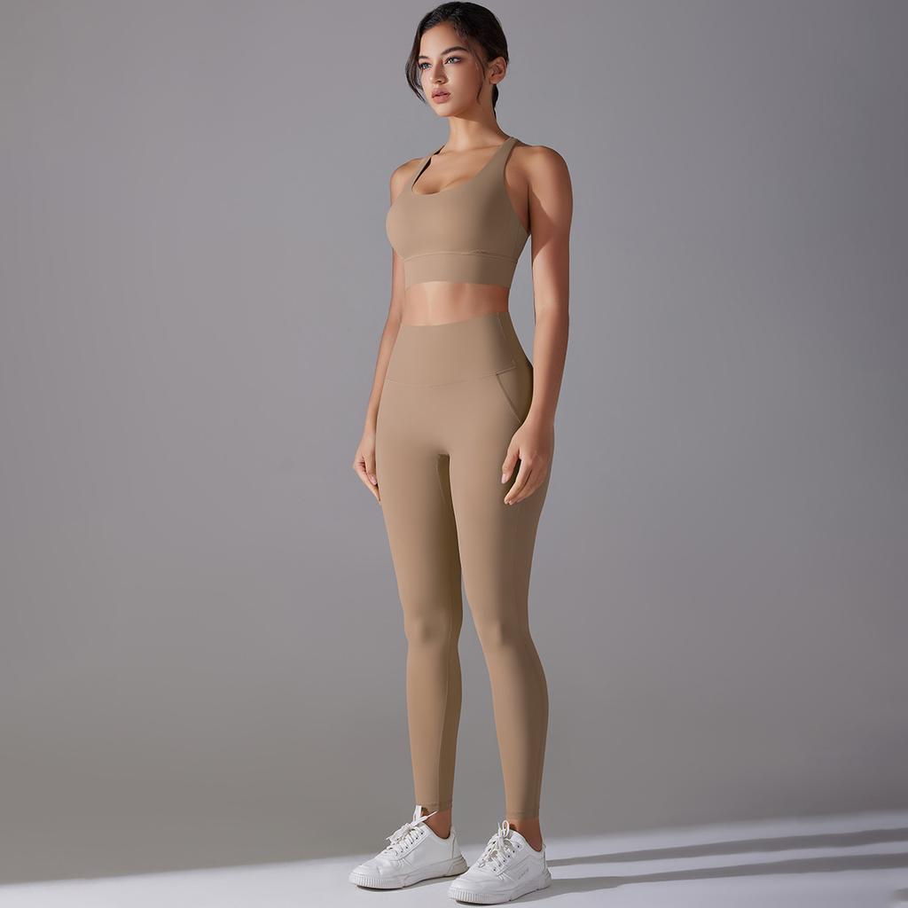 Strap Top, Beautiful Back, High Waist, Lifted Buttocks, No Need To Wear Underwear, No Awkward Lines, Sports Pants, Running, Fitness, Yoga Suit