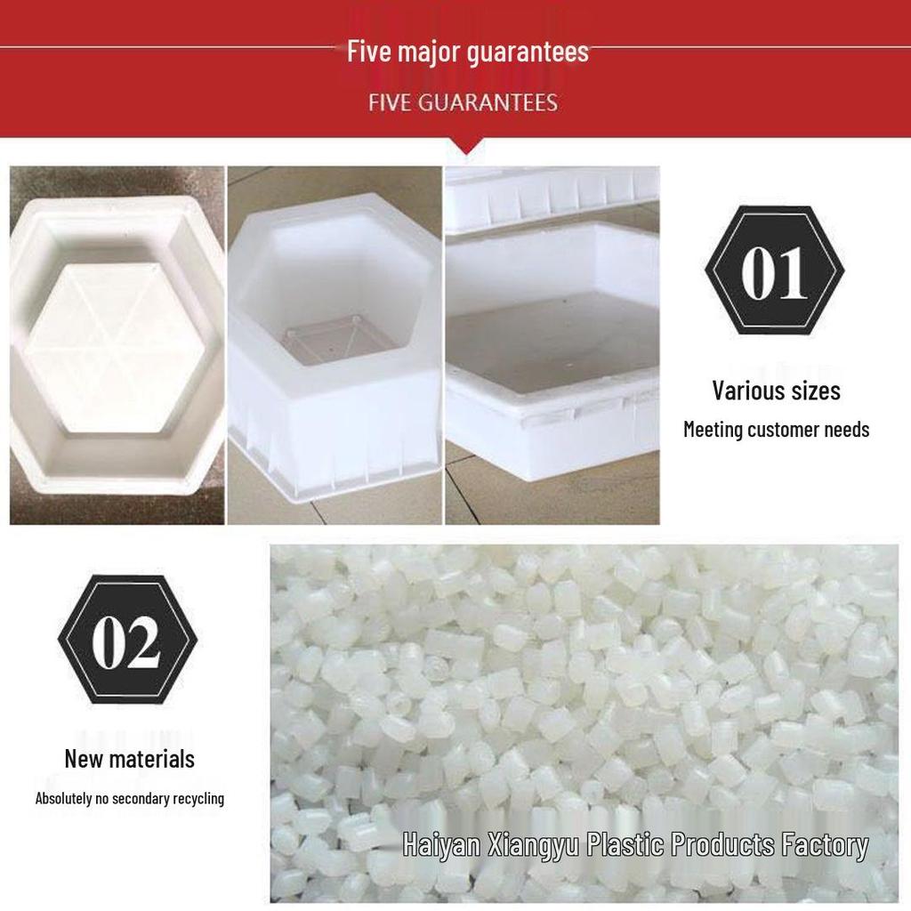 Garden Paving Colored Brick Molds - DIY Embossed Cement Flower Frame