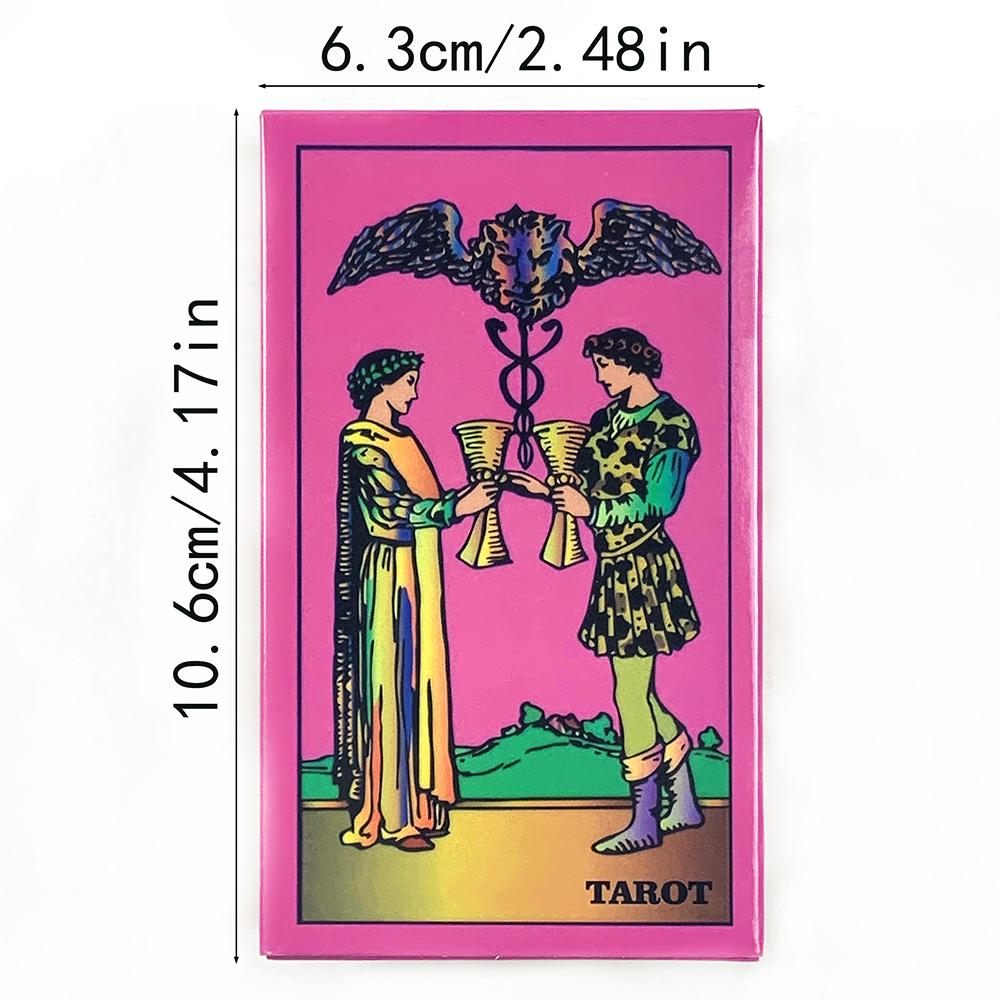 New Pink Tarot Deck A 78pcs Vibrant Illustrations, Easy-to-Read Guide, Great For Beginners & Pros, Meditation & Party Games