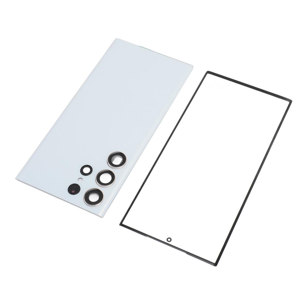 Phone Back Glass Cover Front Glass Outer Screen with Pre Installed Camera Lens Repair Tools Replacement Kit for 3 5G