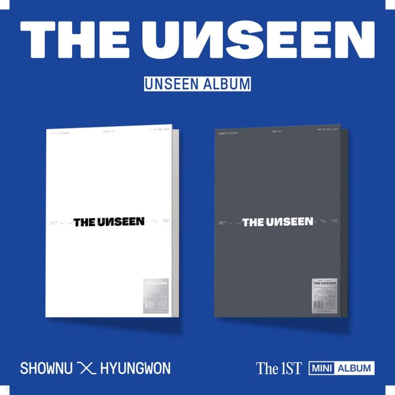 

SHOWNU X HYUNGWON - 1st Mini Album: THE UNSEEN [UNSEEN ALBUM ver.] [1 out of 2 randomly sent]