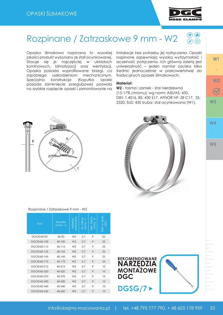 HOSE CLAMP Ø60-175 NEMO