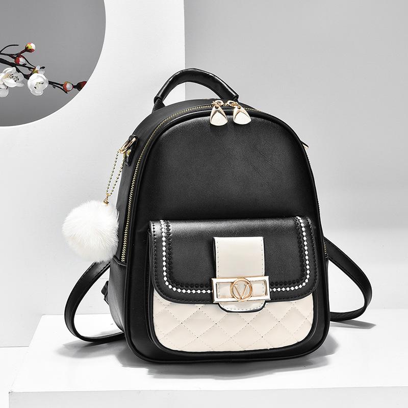 Backpack 2025 New Women's Fashion Travel Backpack Girl Embroidered Thread Student Shoulder Crossbody School Bag Woman