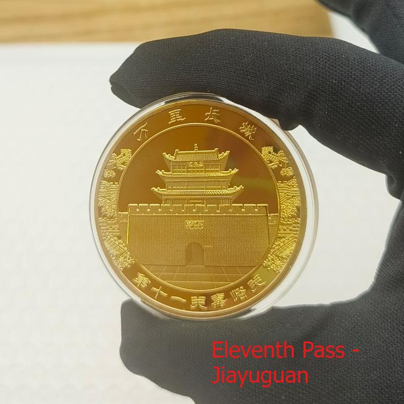 Great Wall Thirteen Passes Commemorative Medal, Metal Crafts, Beijing Tourism Currency, Small Gifts, Shanhaiguan, Jiayuguan, Huangyaguan