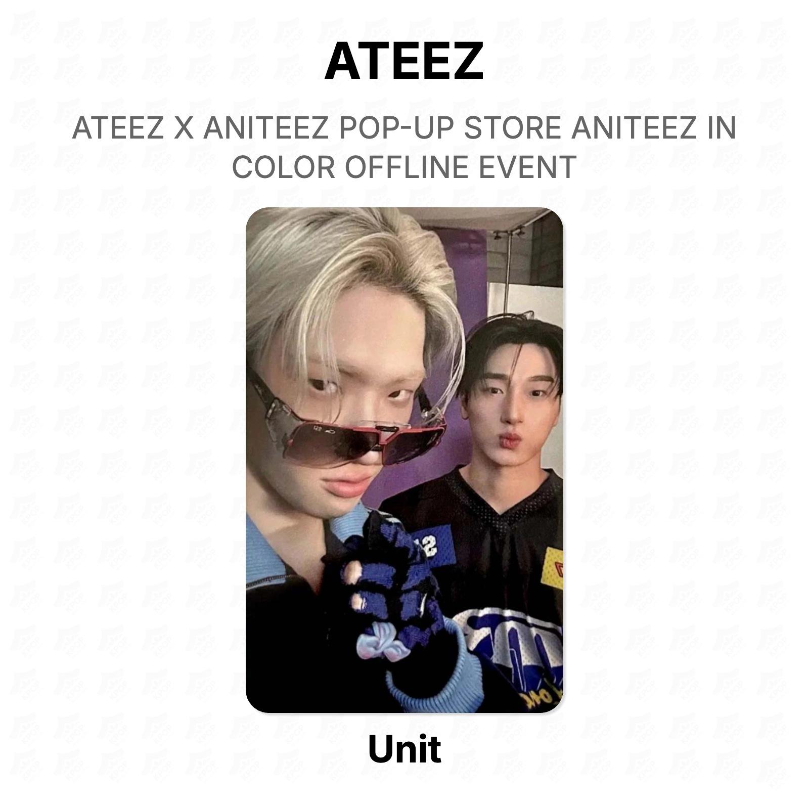ATEEZ X ANITEEZ POP-UP STORE ANITEEZ В ЦВЕТЕ ОФЛАЙН-МЕРОПРИЯТИЕ Официальная фотокарточка Unit 06 gray