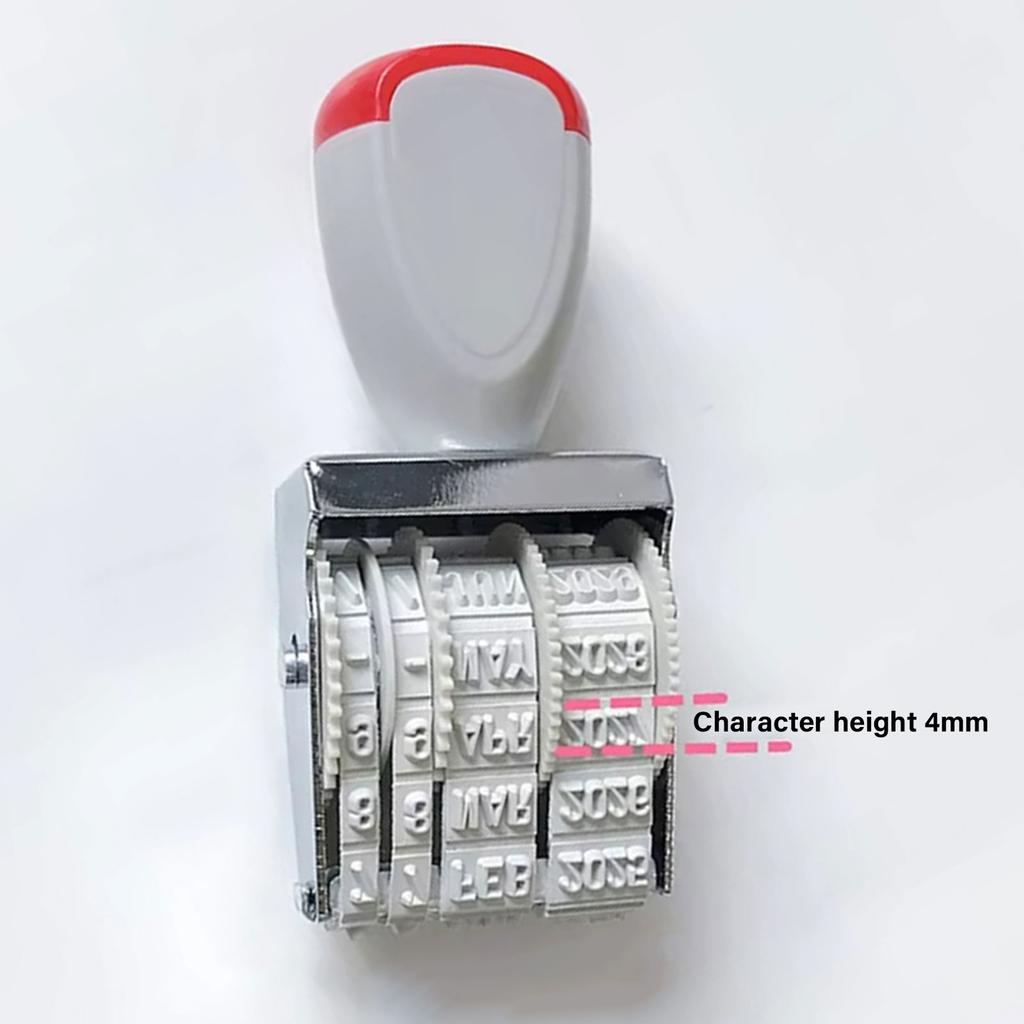 Rubber Stamp Line Dater Spanish Date Stamp French Date Stamp Office Stamp Tool for Scrapbooking Document File Signing