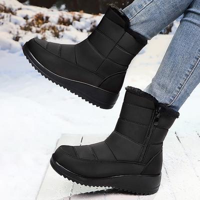 Shoes Women's Shoes Cotton Shoes Winter New Velvet Thickened Snow Boots Waterproof and Non-slip One-pedal Cotton Boots