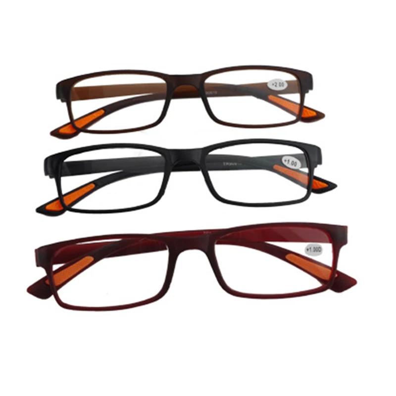 Soft Unisex Reading Glasses Glasses Durable Women Men Spectacles TR90 Ultralight Strong Frame Glasses for Sight +1.0 To+4.0