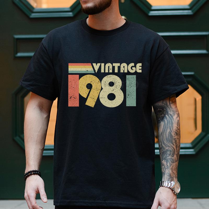 Made in 1980 45st Birthday Tshirts 1980 To 1989 Legend Classic Tops Vintage 1985 40th Birthday Gift Summer Unisexs Tshirts Tops