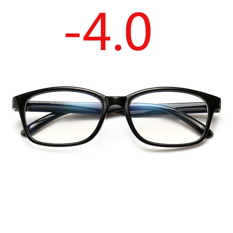 -1.0 -1.25 -1.50 -1.75 -2.0 -2.5 -3.0 To -4.0 Finished Myopia Glasses Women Men Short Sight Eyewear Black Blue Red Frame