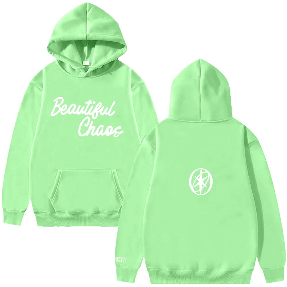 KATSEYE BEAUTIFUL CHAOS Mikina Módní Ležérní Mikina pro Fanoušky Dárky Módní Streetwear Dámské Pánské Dlouhý Rukáv Mikiny Pulovry