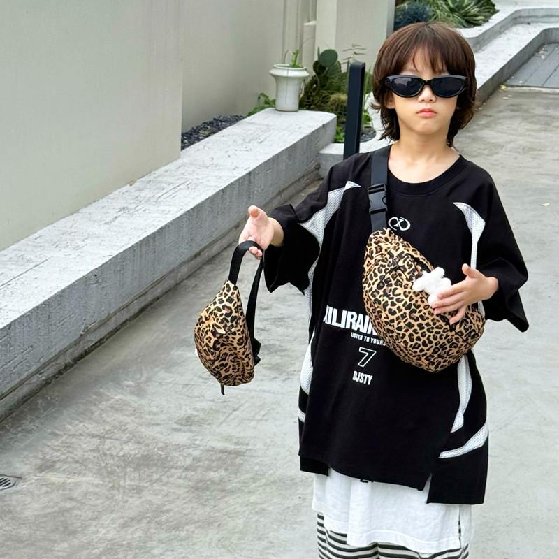 Cute Lightweight Cartoon Kids Chest Bag With Trendy Leopard And Zebra Patterns