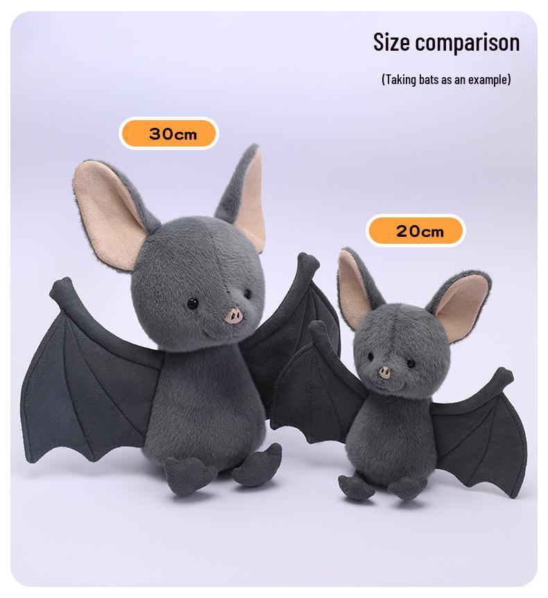 Halloween Night Owl & Friends Plush Toy Set: Hecate, Crow, Bat, Ghost