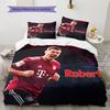 Biancheria da letto con motivo Robert Lewandowski Decorazione per la casa Regalo di Compleanno e Festa (1 * copripiumino + 2 * federa, senza nucleo)