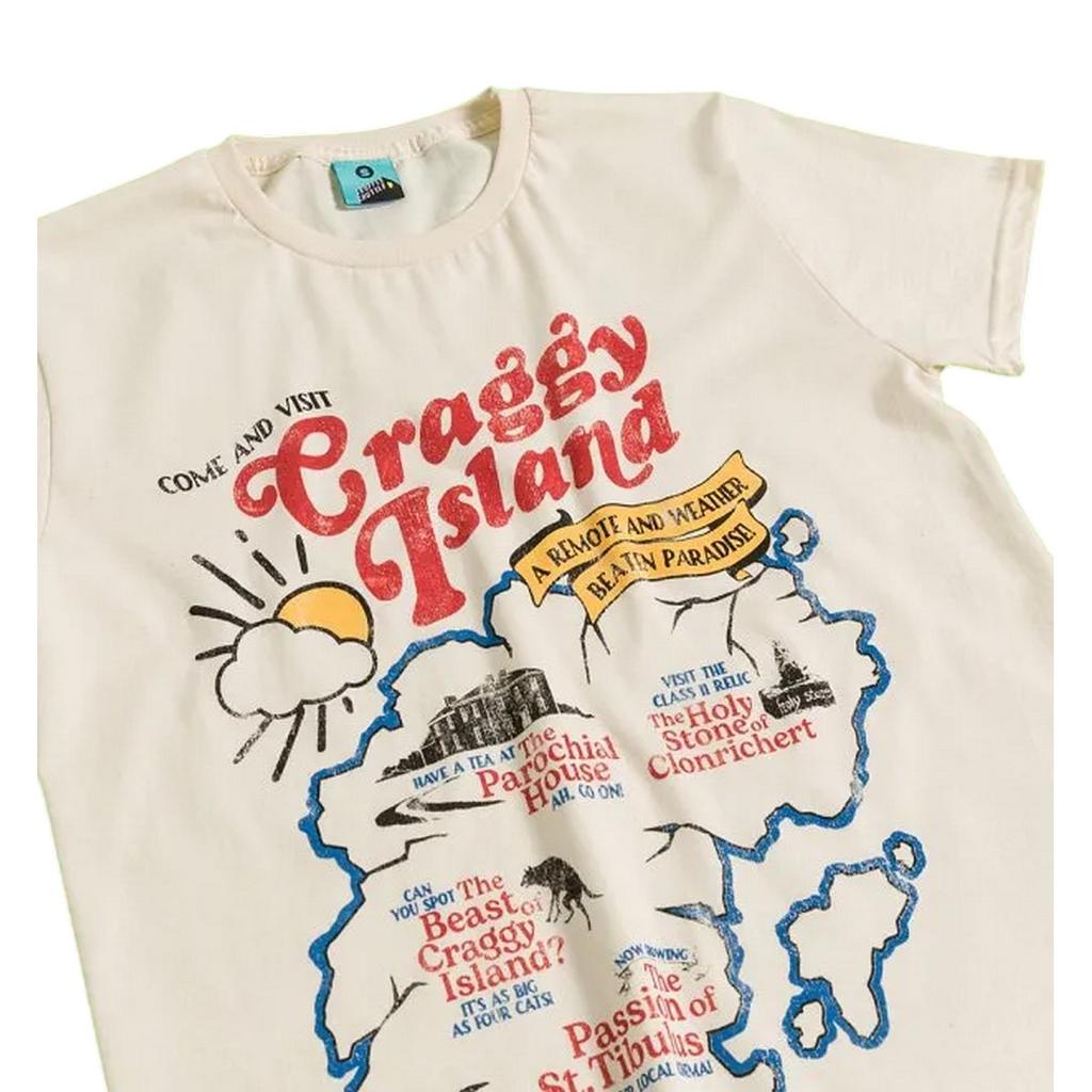 Father Ted Unisex Adult Inspired Craggy Island Map T-Shirt