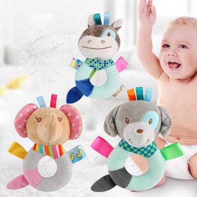 Baby Plüsch Runde Rassel 0-1-3 Jahre Altes Baby Handgegriffen Bettglocke Spielzeug