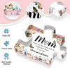Mother's Day Gift Acrylic Block Puzzle Desktop Ornament Transparent Flower Letter Pattern Party Decoration Festival Supplies
