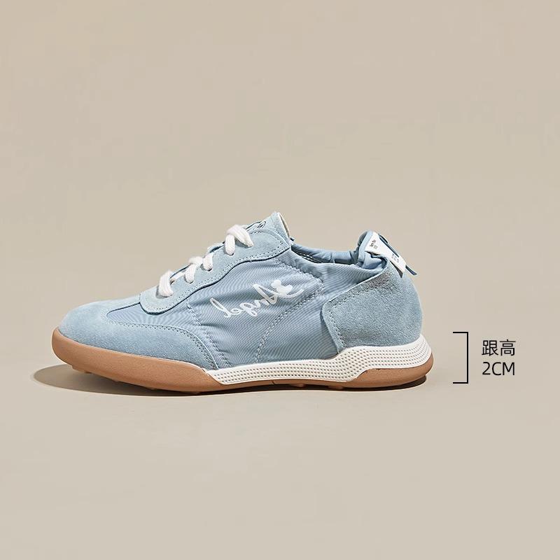 

Dexun shoes women s ballet spring and summer 2025 thin breathable student white shoes sports and leisure inner height-increasing board shoes 40