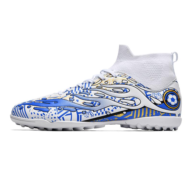 Football Shoes 36-45 Football Boots High-top Socks Short Nails Artificial Lawn Training Young Football Shoes For Kids