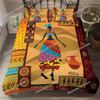 African Woman King Queen Duvet Cover Retro Exotic Tribal Black Girl Pattern Bedding Set Africa Polyester Quilt Cover Pillowcase0
