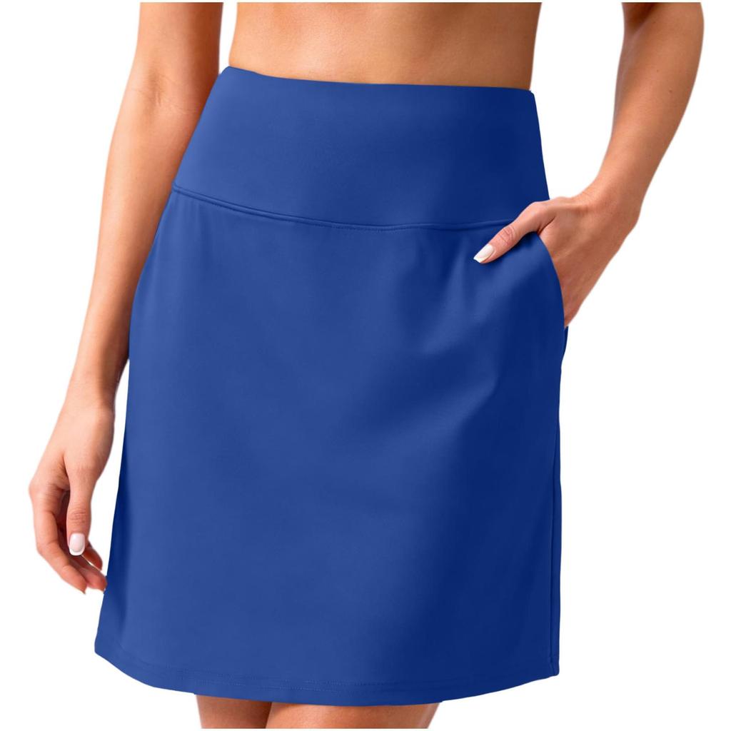 Damen Sportröcke mit integrierten Shorts Vielseitig Lässig Hoher Bund Golf Tennis Rockshorts