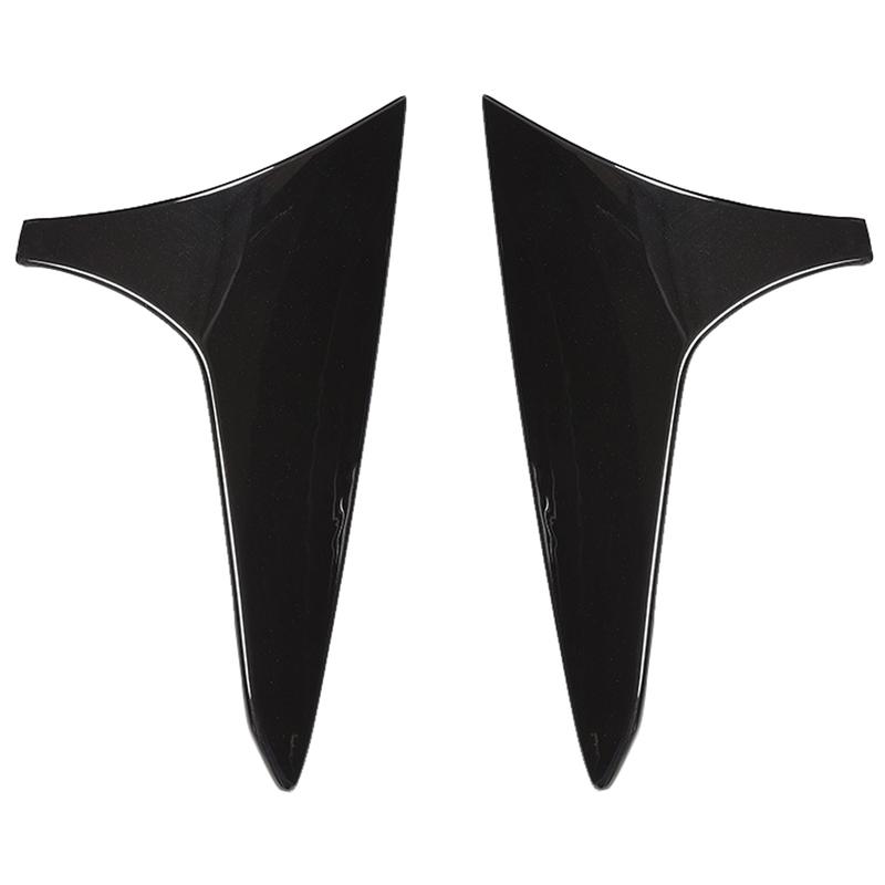 For Mazda CX-5 CX5 2017-2024 Car Accessories ABS Glossy Black Rear Window Triangle Decor Cover 2pcs