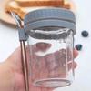 Practical Cereal Container With Spoon And Secure Top Glass Overnight Oats Jar Food Storage Organiser for Breakfast