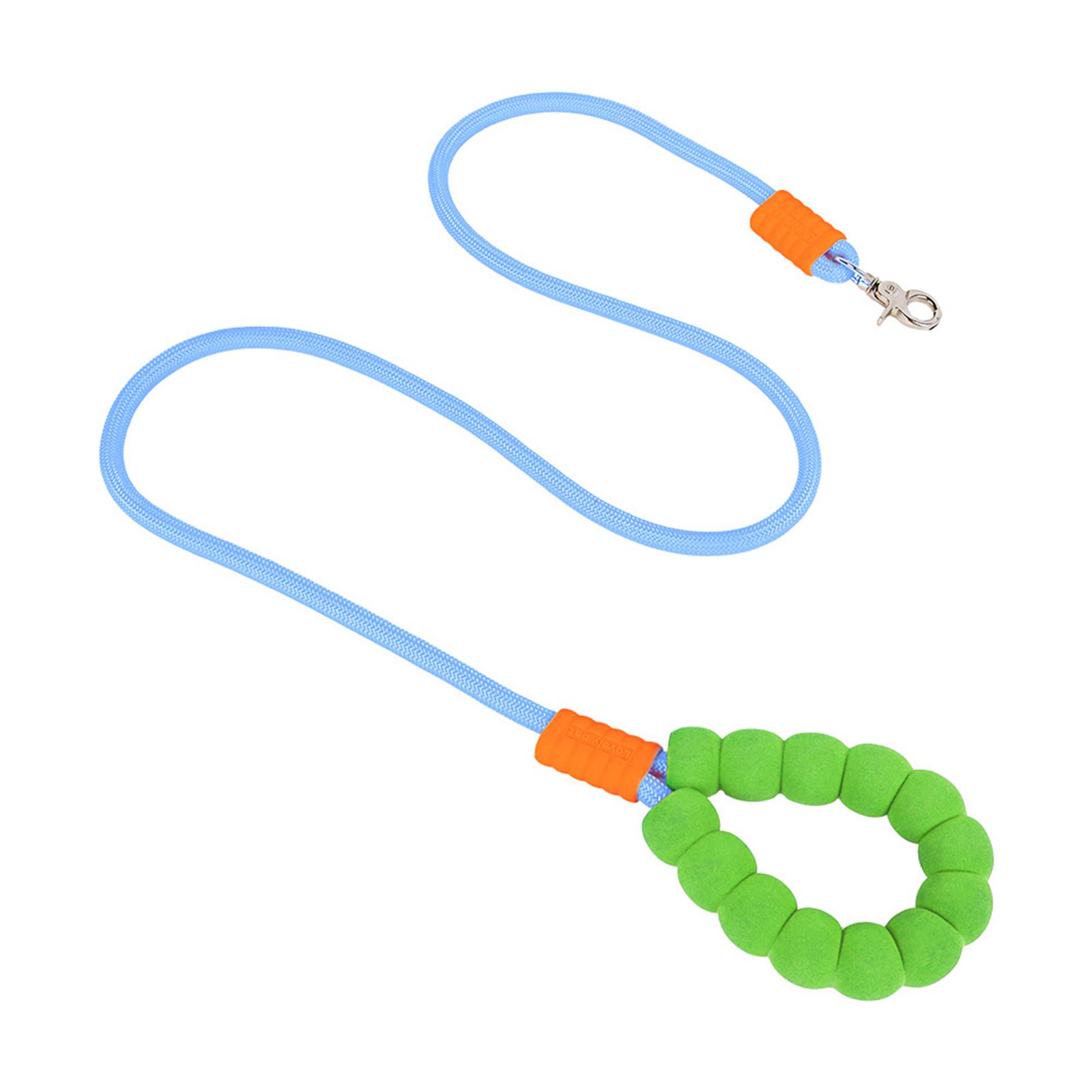 Dog Leash, Cloud Bubble Cotton Handle, Rotating Metal Buckle, Outdoor Dog Walking синий