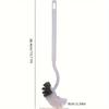 1pc/2pcs Toilet Brush, Bathroom Cleaning Brush, Long-Handled Soft-Bristled Brush, Household Toilet Cleaning Brush