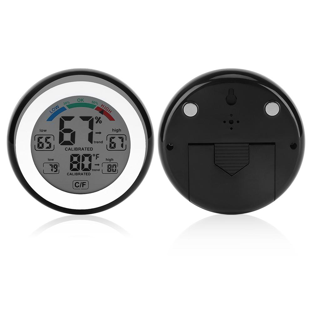 Indoor Digital Hygrometer Thermometer LCD Display Humidity Temperature Meter Black