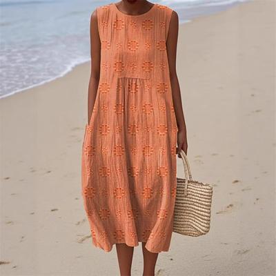 Fashionable and Slimming Digital Printed Trendy and Personalized Long Dress for Women