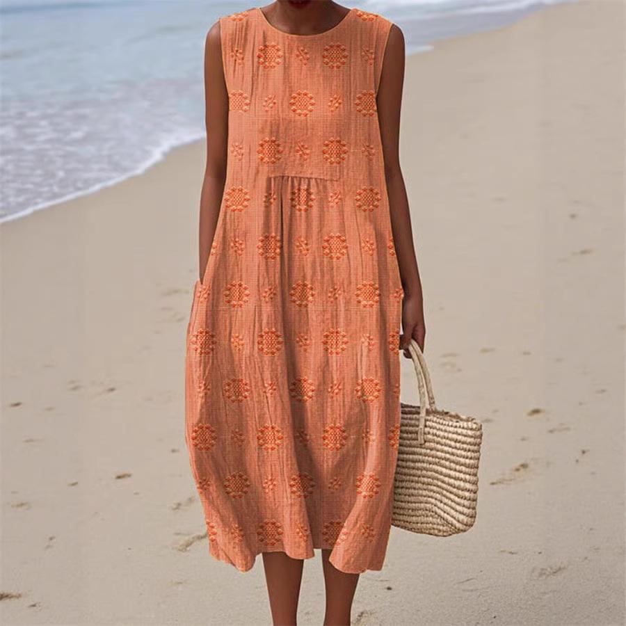 

Fashionable and Slimming Digital Printed Trendy and Personalized Long Dress for Women 5XL